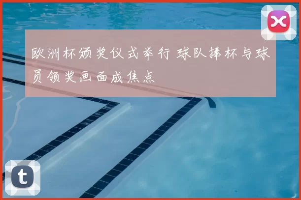 欧洲杯颁奖仪式举行 球队捧杯与球员领奖画面成焦点